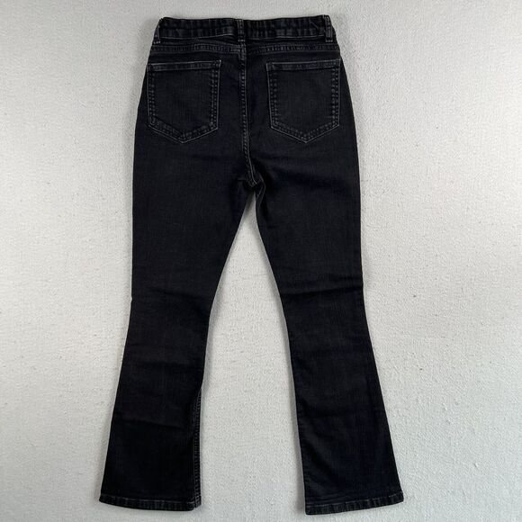 Boden Jeans Womens 10 Black Denim The Marylebone Slim Boot Cut Mid Rise - Picture 9 of 11